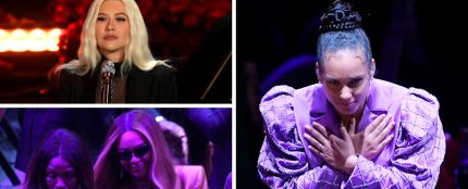Christina Aguilera, Beyoncé y Alicia Keys actúan en el homenaje a Kobe Bryant Christina Aguilera, Beyoncé y Alicia Keys actúan en el homenaje a Kobe Bryant