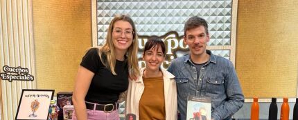 Marta Jiménez Serrano con Eva Soriano e Iggy Rubín en 'Cuerpos especiales' 