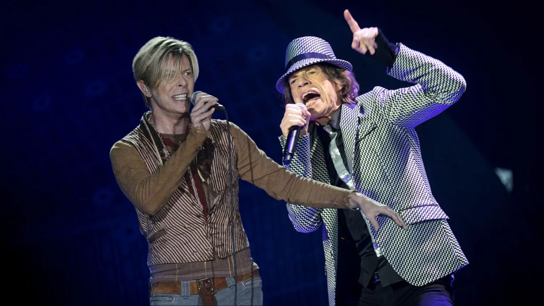 David Bowie y Mick Jagger David Bowie y Mick Jagger