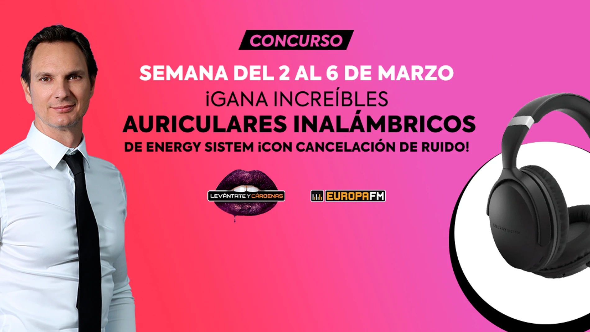 Consigue auriculares inalámbricos de Energy Sistem con Levántate y Cárdenas Consigue auriculares inalámbricos de Energy Sistem con Levántate y Cárdenas